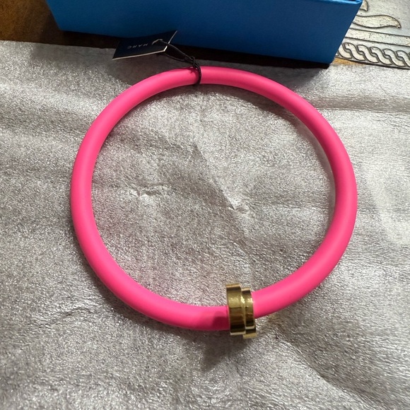 Bracelet by Marc Jacob’s - pink wrapped bangle- MJ-M0004162-676-KnockoutPink - Picture 1 of 5